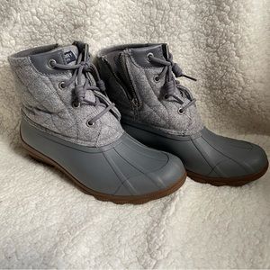 SPERRY Women's Syren Gulf Waterproof Rain Duck Boot Grey - SZ 7